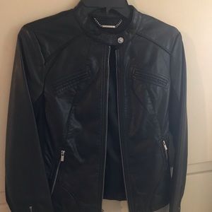 Faux leather jacket